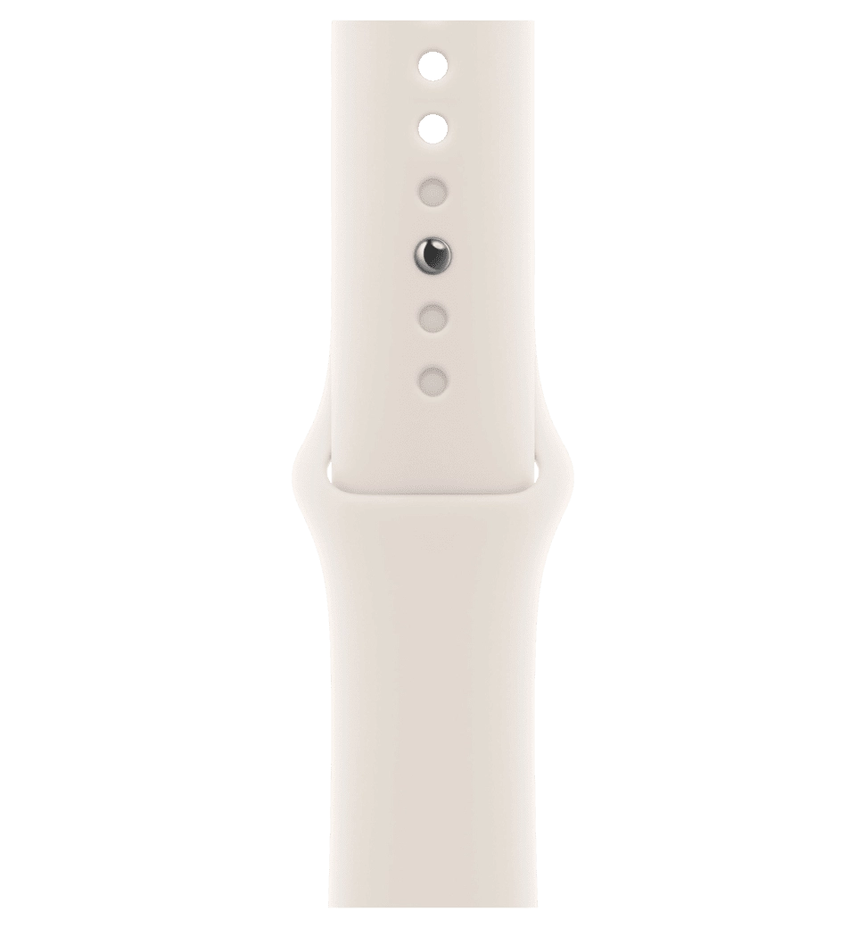 Apple Watch SE 3 GPS 40mm Starlight Aluminium Case with Starlight Sport Band - S/M (MEH34)